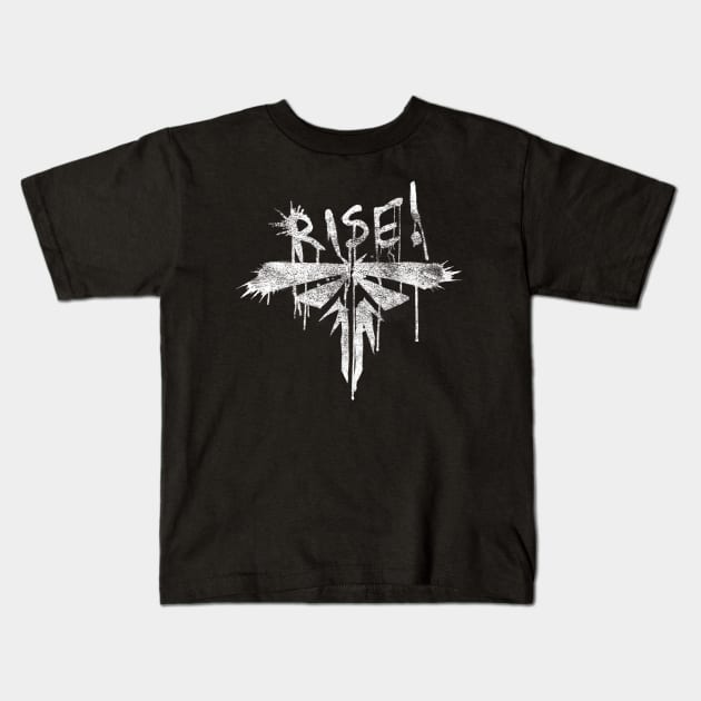 Fireflies - Rise! Kids T-Shirt by giantevilgods